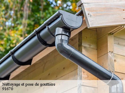 Nettoyage et pose de gouttière  91670